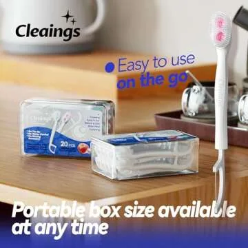 Cleaings Disposable Toothbrushes for Travel - Ice Peach Flavor