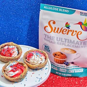 Swerve Zero Calorie Allulose Blend Granular Sugar Replacement Sweetener, No Sugar Alcohol, Keto Friendly, Erythritol Free, 12-Ounce Bag, (Pack of 1)