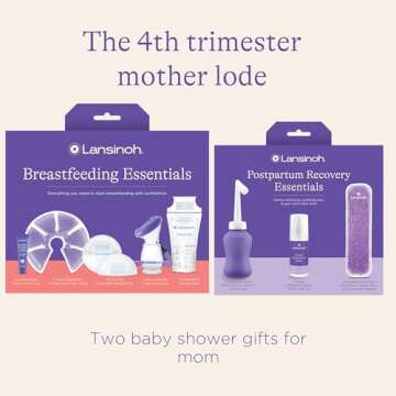 Lansinoh Breastfeeding Essentials and Postpartum Recovery Bundle, Includes Nipple Cream, Nursing Pad...