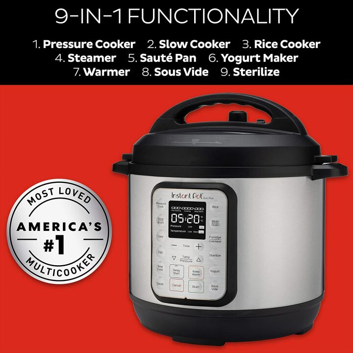 Instant Pot Duo Plus 9-in-1 Cooker with Recipes