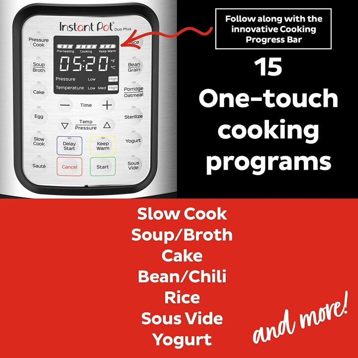 Instant Pot Duo Plus 9-in-1 Cooker with Recipes