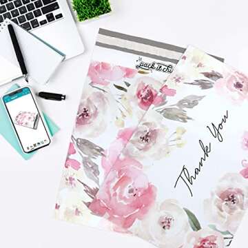 Stylish Pack It Chic Floral 12x15.5 Mailer Envelopes