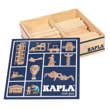 KAPLA Wooden Construction Set for Creative Kids 100 Planks