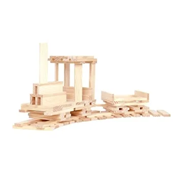 KAPLA Wooden Construction Set for Creative Kids 100 Planks