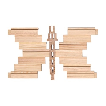 KAPLA Wooden Construction Set for Creative Kids 100 Planks