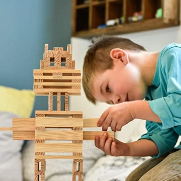 KAPLA Wooden Construction Set for Creative Kids 100 Planks