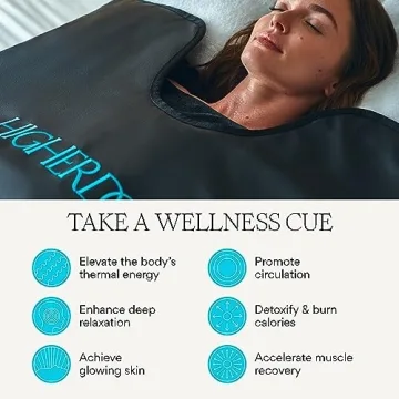 HigherDOSE Infrared Sauna Blanket for Home Detox & Relaxation