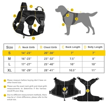 Tactical Dog Harness for Medium Small Dogs - No Pull