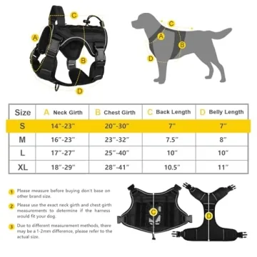 Tactical Dog Harness for Medium Small Dogs - No Pull