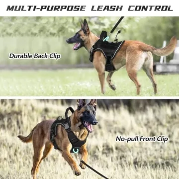 Tactical Dog Harness for Medium Small Dogs - No Pull