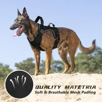 Tactical Dog Harness for Medium Small Dogs - No Pull