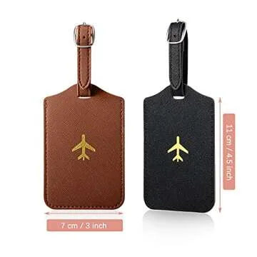Weewooday Travel Wallet Set for Passport & Luggage Tag