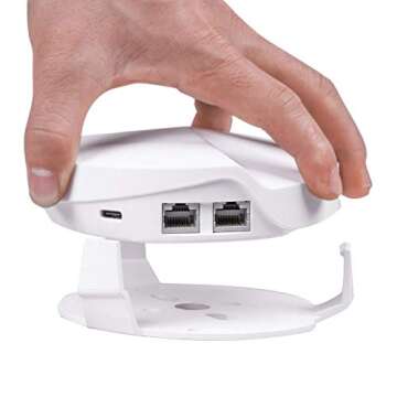 Wall Mount Holder for TP-Link Deco M5, TP-Link Deco P7 Whole Home Mesh WiFi System, Sturdy Wall Mount Bracket Ceiling for TP-Link Home WiFi by Koroao (Single)