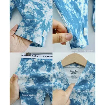 Buy VAENAIT BABY 100% Cotton Tie-Dye Pajama Set