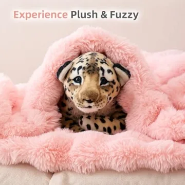 Smoofy Faux Fur Blanket - Cozy Soft Blush Pink Throw Blanket