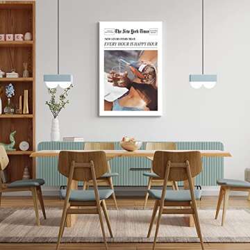 Osdfem Modern Drinking Quotes Wall Art Groovy Poster Print Hot Girls Drinking Champagne Trendy Newspaper Print Funny Retro Bar Trolley College Style Room Decor Bathroom 12x16in Unframed