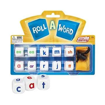 Junior Learning Roll a Word Dice for Kids' Literacy Fun