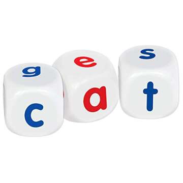 Junior Learning Roll a Word Develop Spelling and Word Formation Dice, Multi