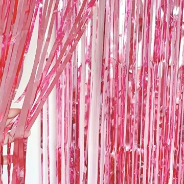 Pink Tinsel Curtains for Festivals and Parties