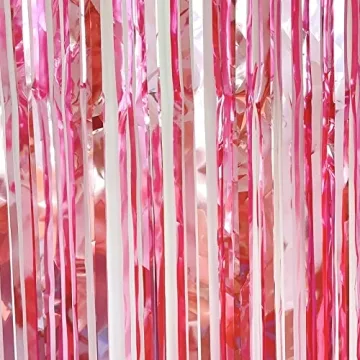 Pink Tinsel Curtains for Festivals and Parties