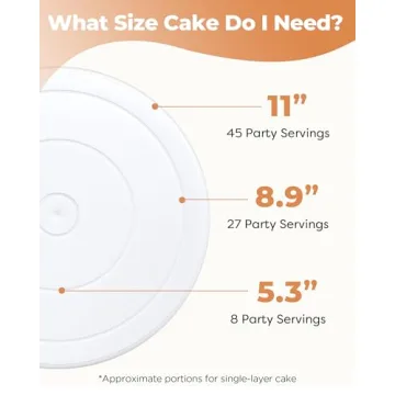 Kootek 11 Inch Rotating Cake Turntable for Easy Decorating
