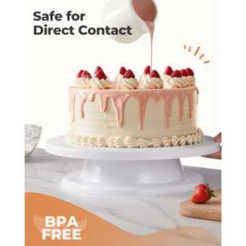 Kootek 11 Inch Rotating Cake Turntable for Easy Decorating