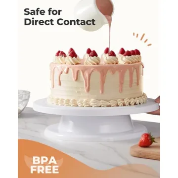 Kootek 11 Inch Rotating Cake Turntable for Easy Decorating