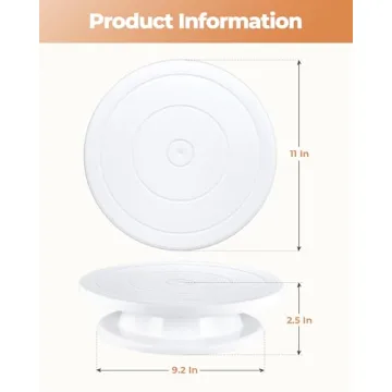 Kootek 11 Inch Rotating Cake Turntable for Easy Decorating