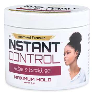 JC's Instant Control Edge & Braid Gel Max. Hold 4 oz.…