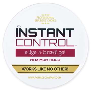 JC's Instant Control Edge & Braid Gel Max. Hold 4 oz.…