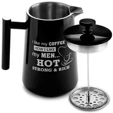 SeddonistaHome French Press Coffee Maker - 34oz Thermal Insulated