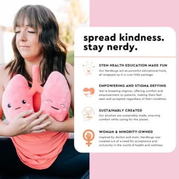 Nerdbugs Lung Plush - Unique Healthcare Gift for All