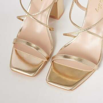 Elisabet Tang Women's Strappy Chunky Heels Sandals