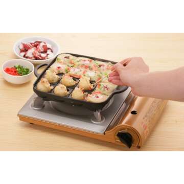 Iwatani Takoyaki Grill Pan for Easier Cooking