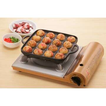 Iwatani Takoyaki Grill Pan for Easier Cooking