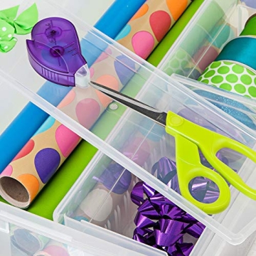 IRIS 2-Piece Wrapping Paper & Ribbon Storage Box Set