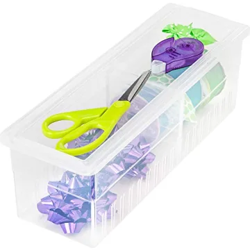 IRIS 2-Piece Wrapping Paper & Ribbon Storage Box Set