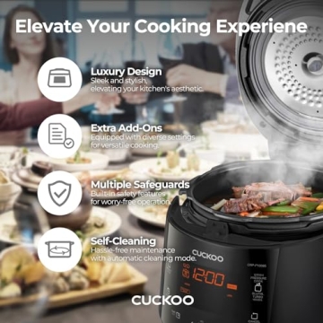 CUCKOO CRP-P1009SB Rice Cooker – Perfect for Rice and More