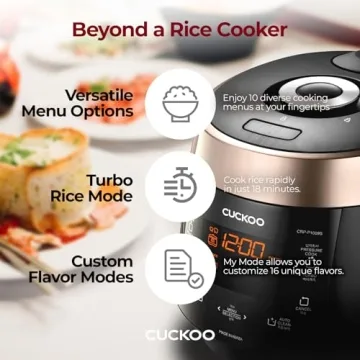 CUCKOO CRP-P1009SB Rice Cooker – Perfect for Rice and More