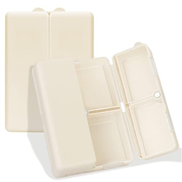 FYY 7-Compartment Portable Pill Organizer with Magnetic Closure