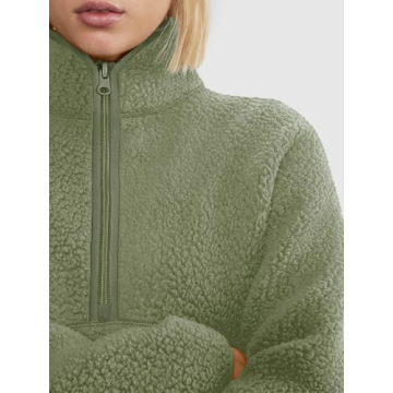 Stylish LASLULU Women’s Half Zip Pullover Jacket