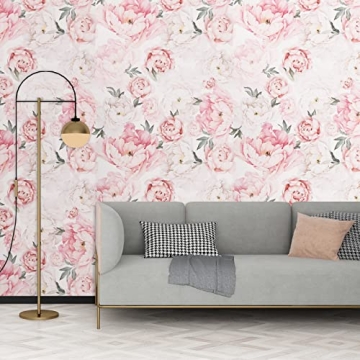 Dvegort Floral Peel and Stick Wallpaper for Home Decoration