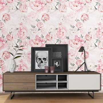 Dvegort Floral Peel and Stick Wallpaper for Home Decoration