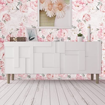 Dvegort Floral Peel and Stick Wallpaper for Home Decoration