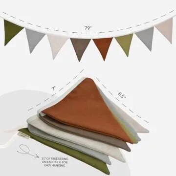 Whimsical Pennant Banner for Nursery and Baby Showers