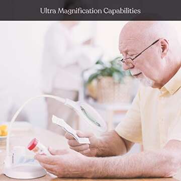 Brightech LightView Pro Magnifying Desk Lamp with LED