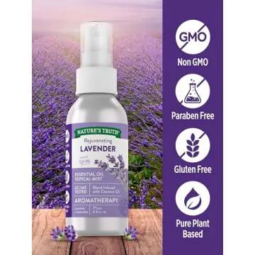Nature's Truth Lavender Essential Oil Spray for Calm Atmosphere