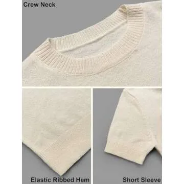 Libsorge Women’s Cropped Sweater for Spring Fashion