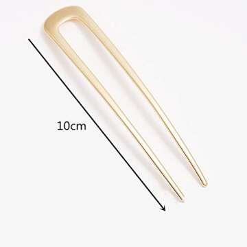 Balancy Metal U Shaped Hair Pins for Chic Hair Styling
