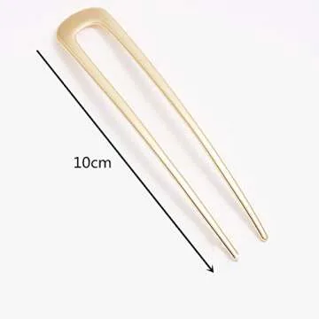Balancy Metal U Shaped Hair Pins for Chic Hair Styling